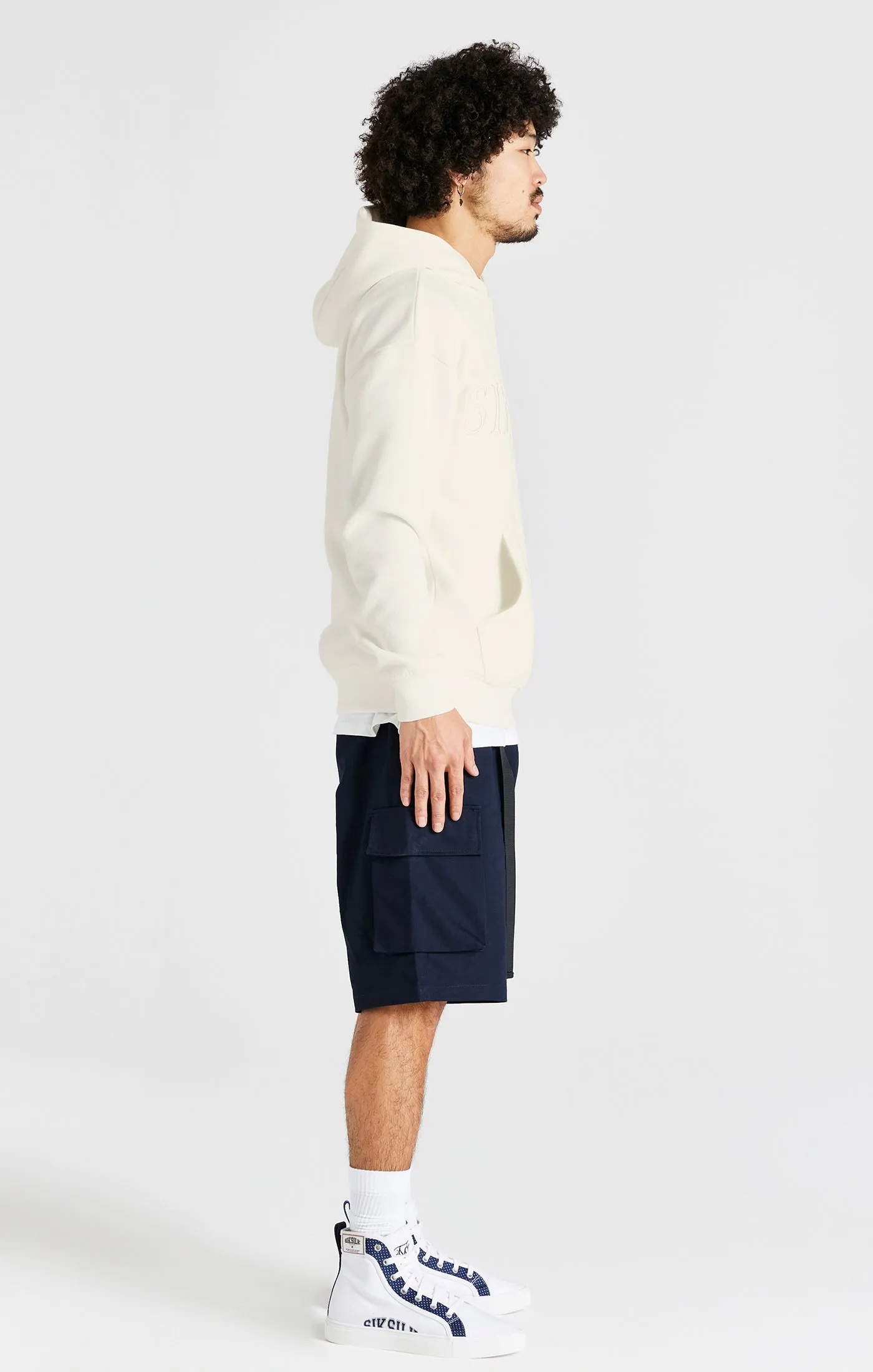 Ecru Applique Hoodie sold by Siksilk product image thumbnail 4