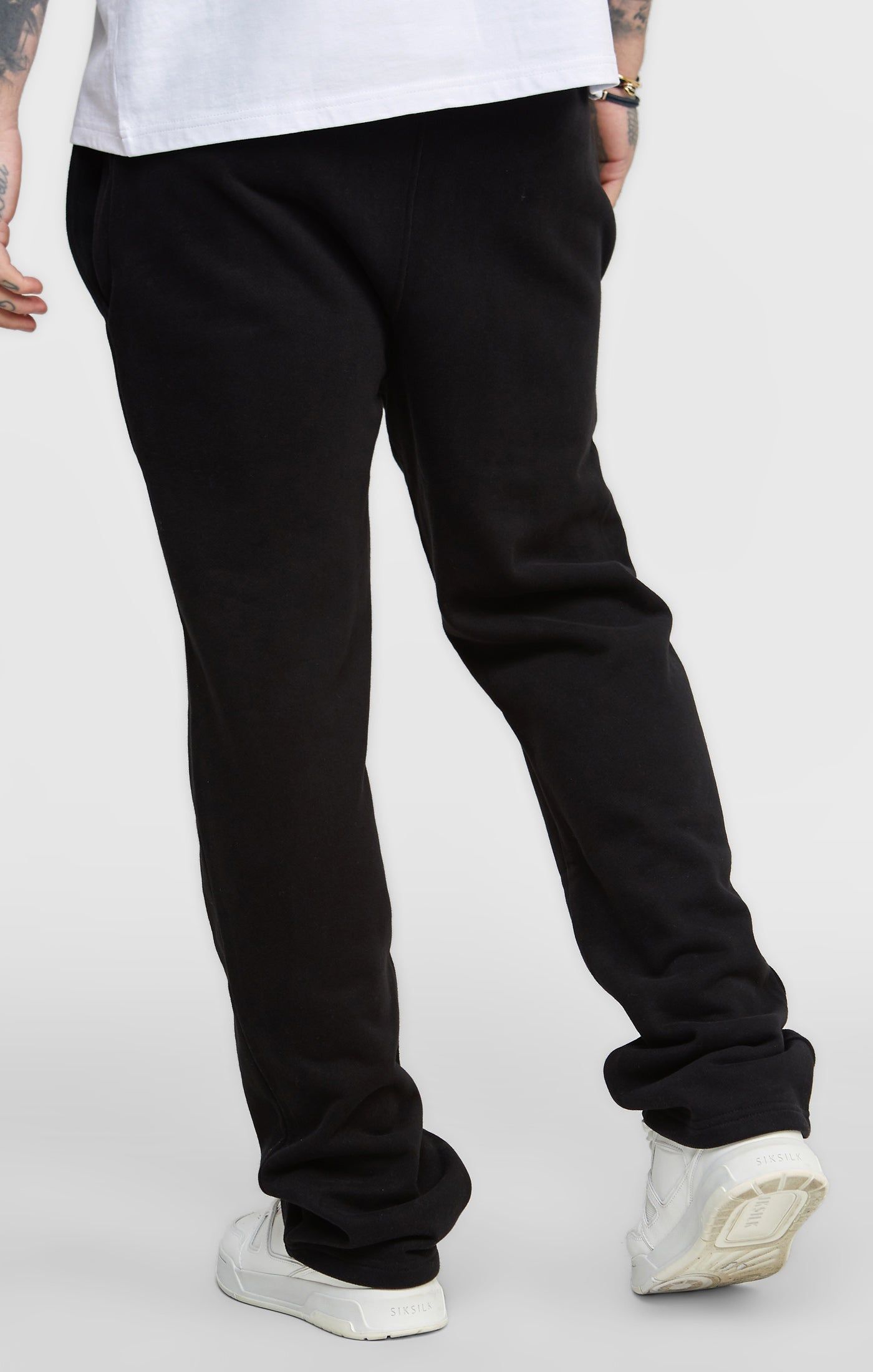 Black Open Cuff Jogger Pant sold by Siksilk product image thumbnail 4