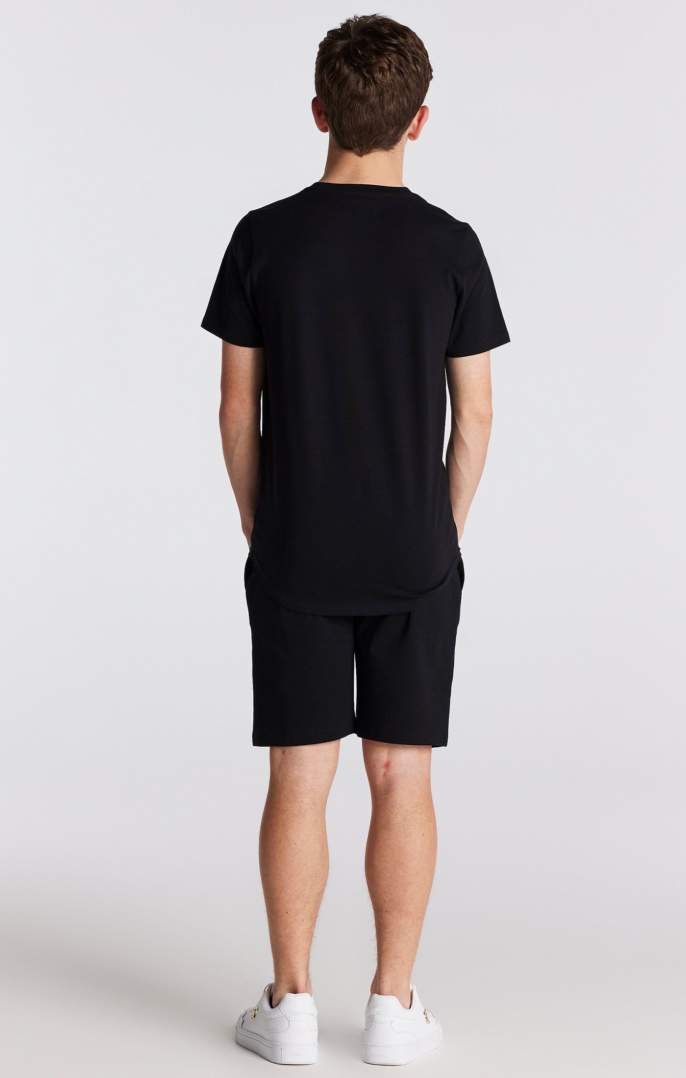 SikSilk Twin Set Tee & Shorts - Black sold by Siksilk product image thumbnail 3