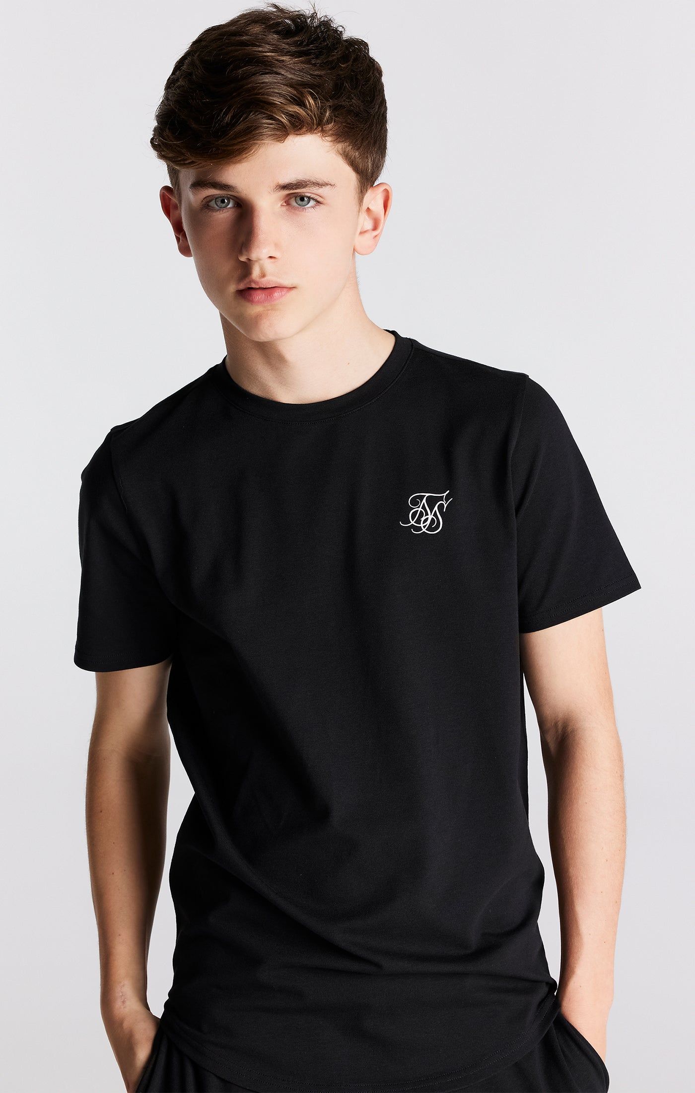 SikSilk Twin Set Tee & Shorts - Black sold by Siksilk product image thumbnail 4