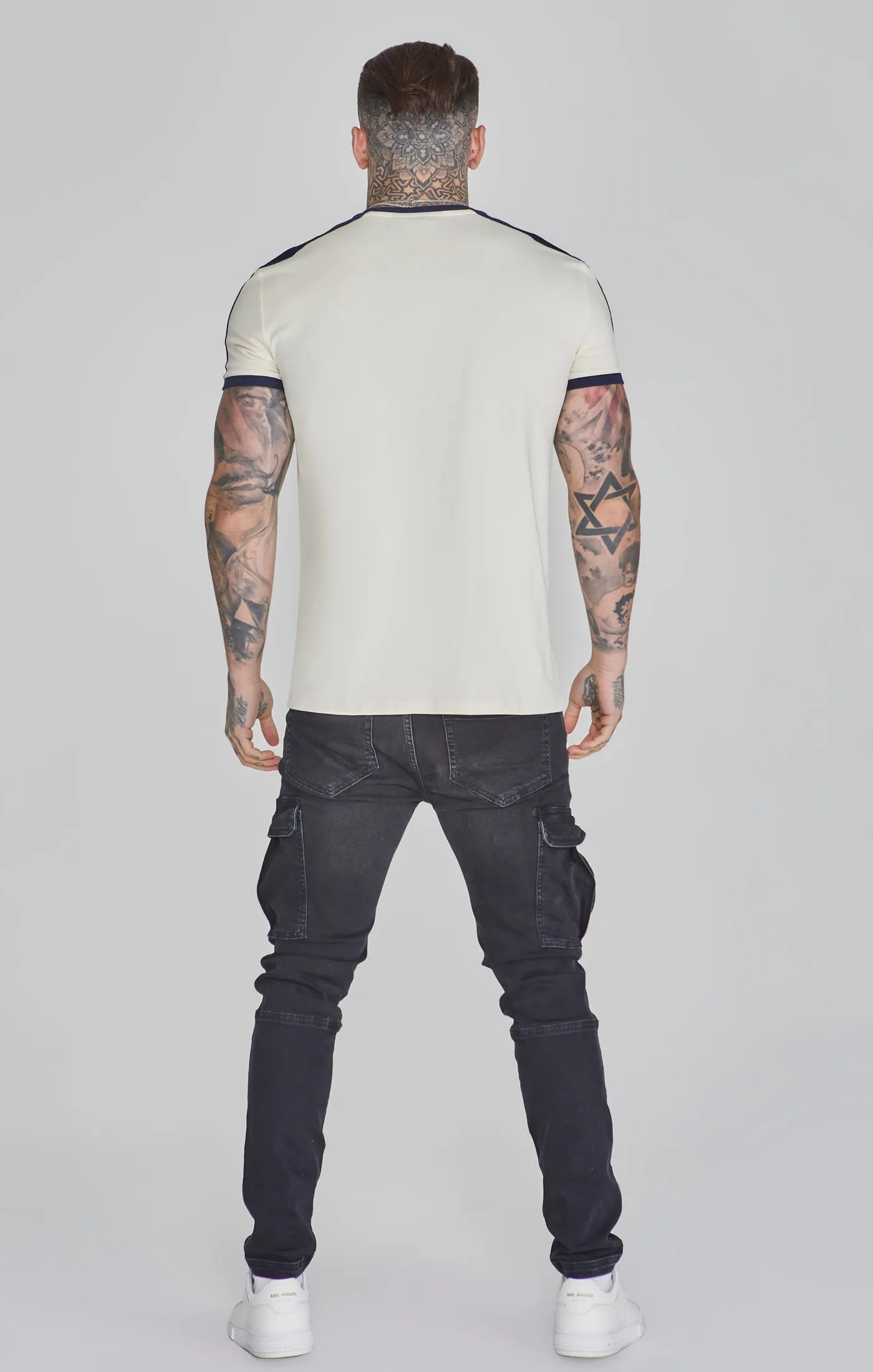 Ecru Ringer T-Shirt sold by Siksilk product image thumbnail 5