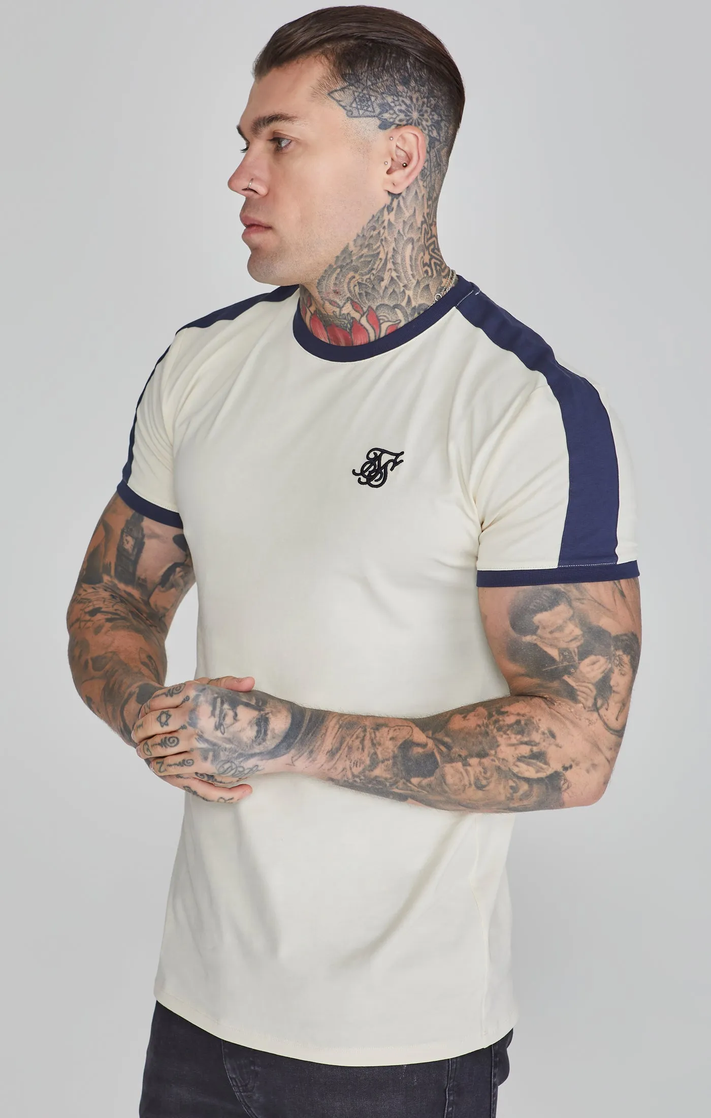 Ecru Ringer T-Shirt sold by Siksilk