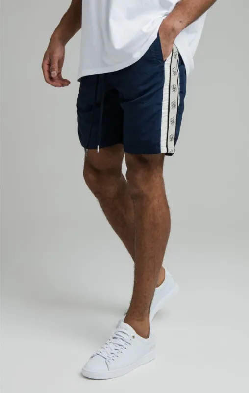 Navy Cali Tape Short made by Siksilk