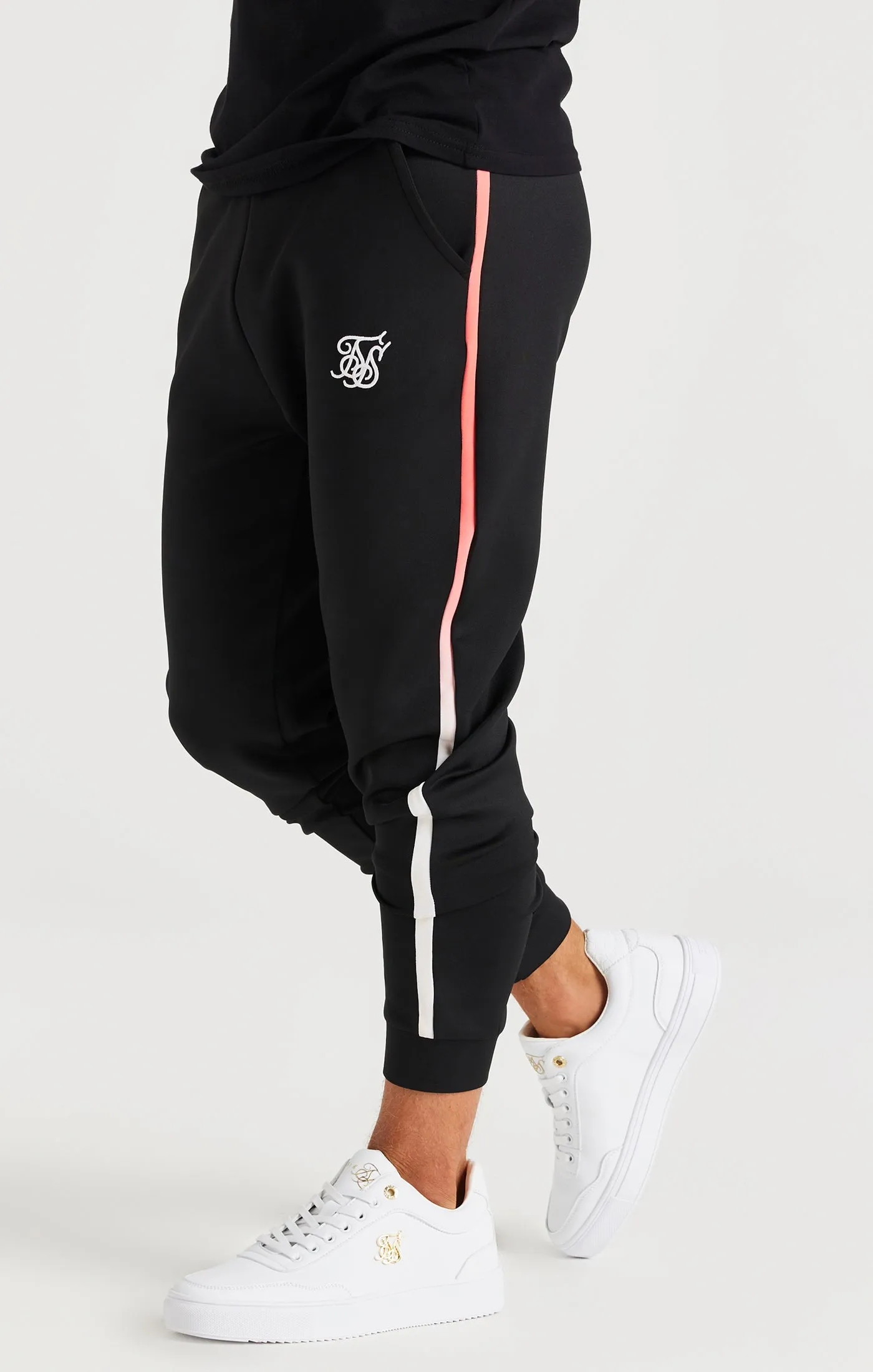 SikSilk Zonal Fade Performance Trousers - Black sold by Siksilk