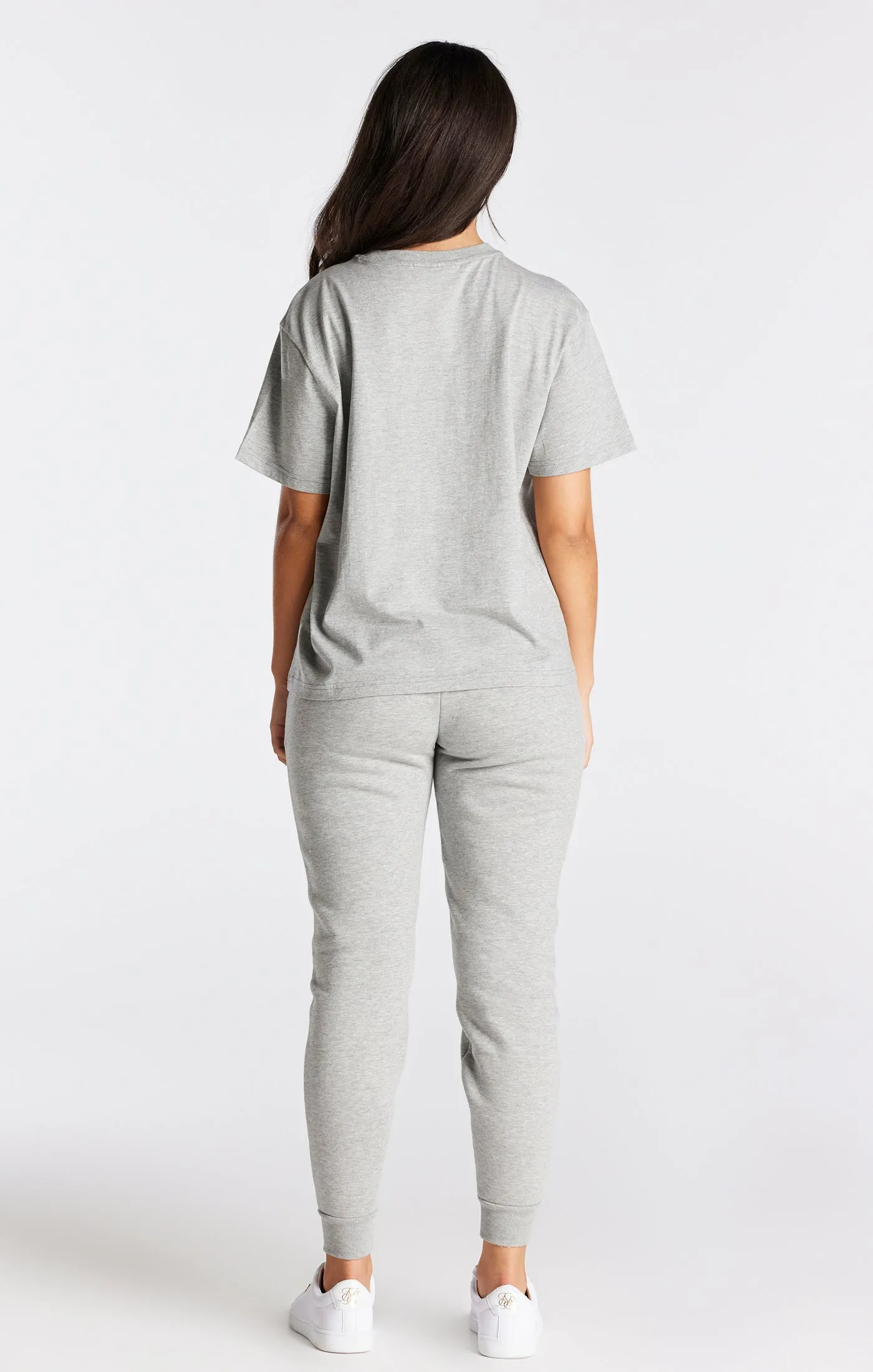 Grey Marl Essential Boyfriend T-Shirt sold by Siksilk product image thumbnail 5