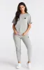 Grey Marl Essential Boyfriend T-Shirt sold by Siksilk