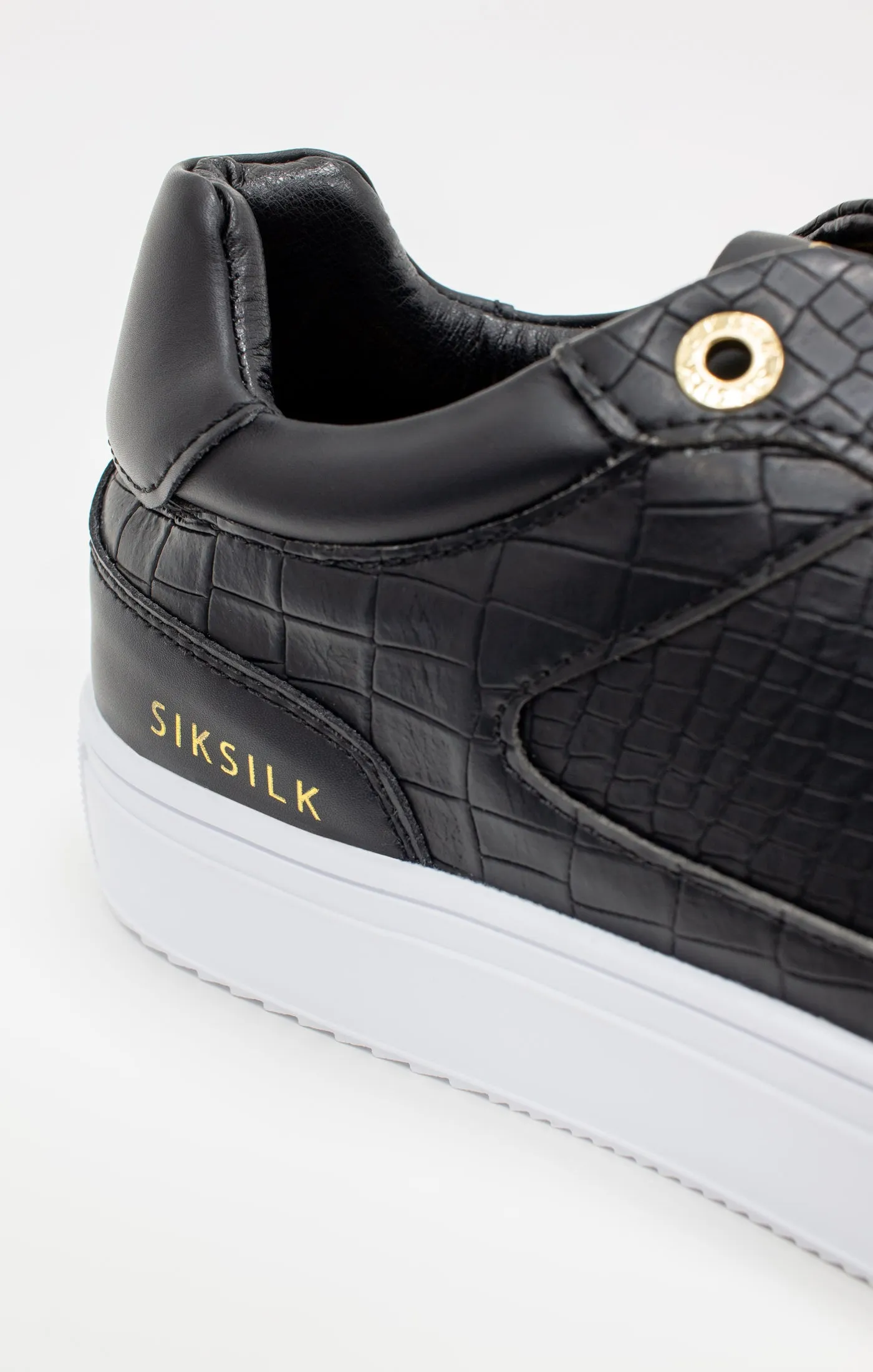 Black Croc Effect Low-Top Trainer sold by Siksilk product image thumbnail 5