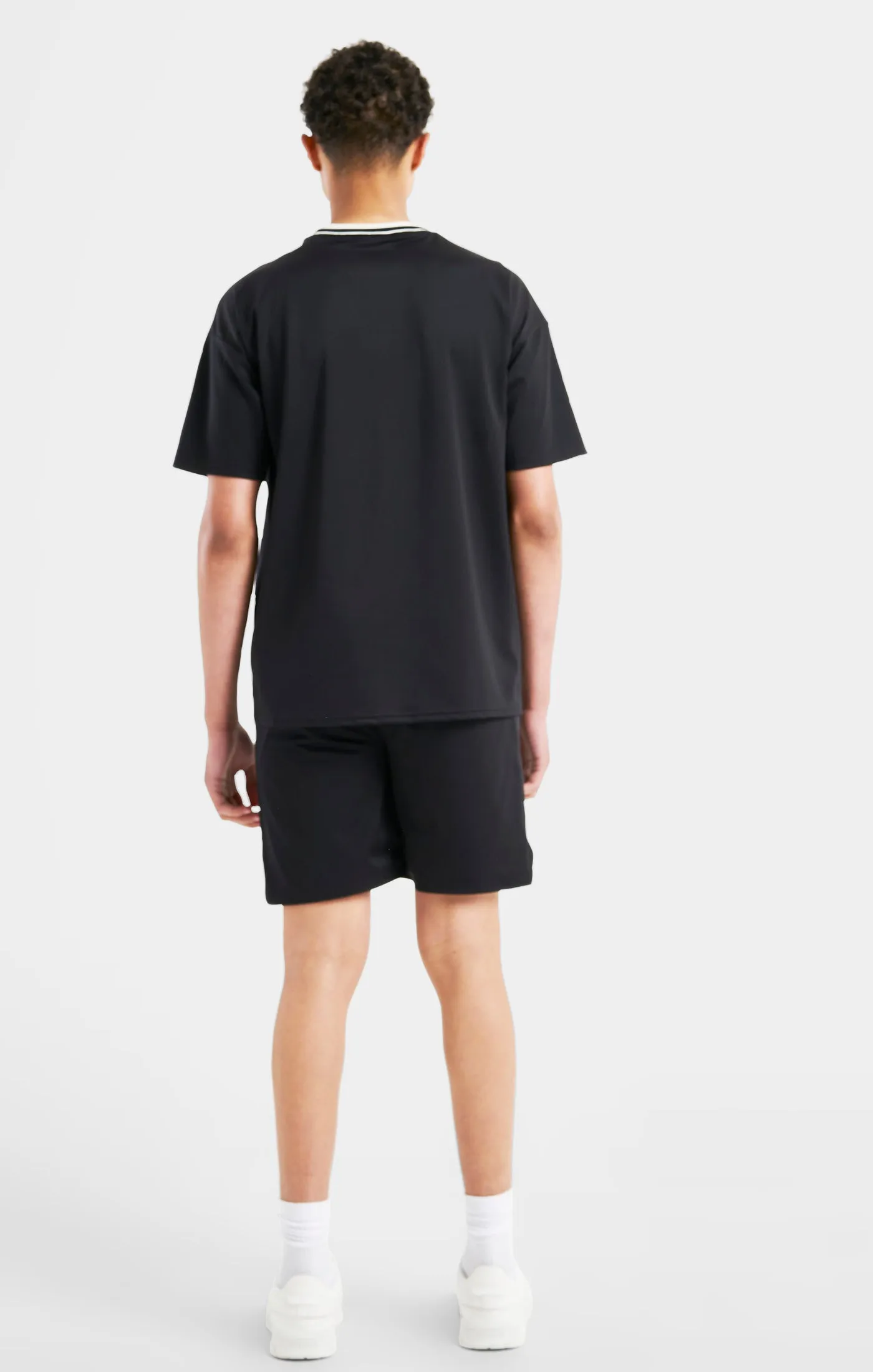 Messi x SikSilk Logo Loose Fit Shorts - Black sold by Siksilk product image thumbnail 5