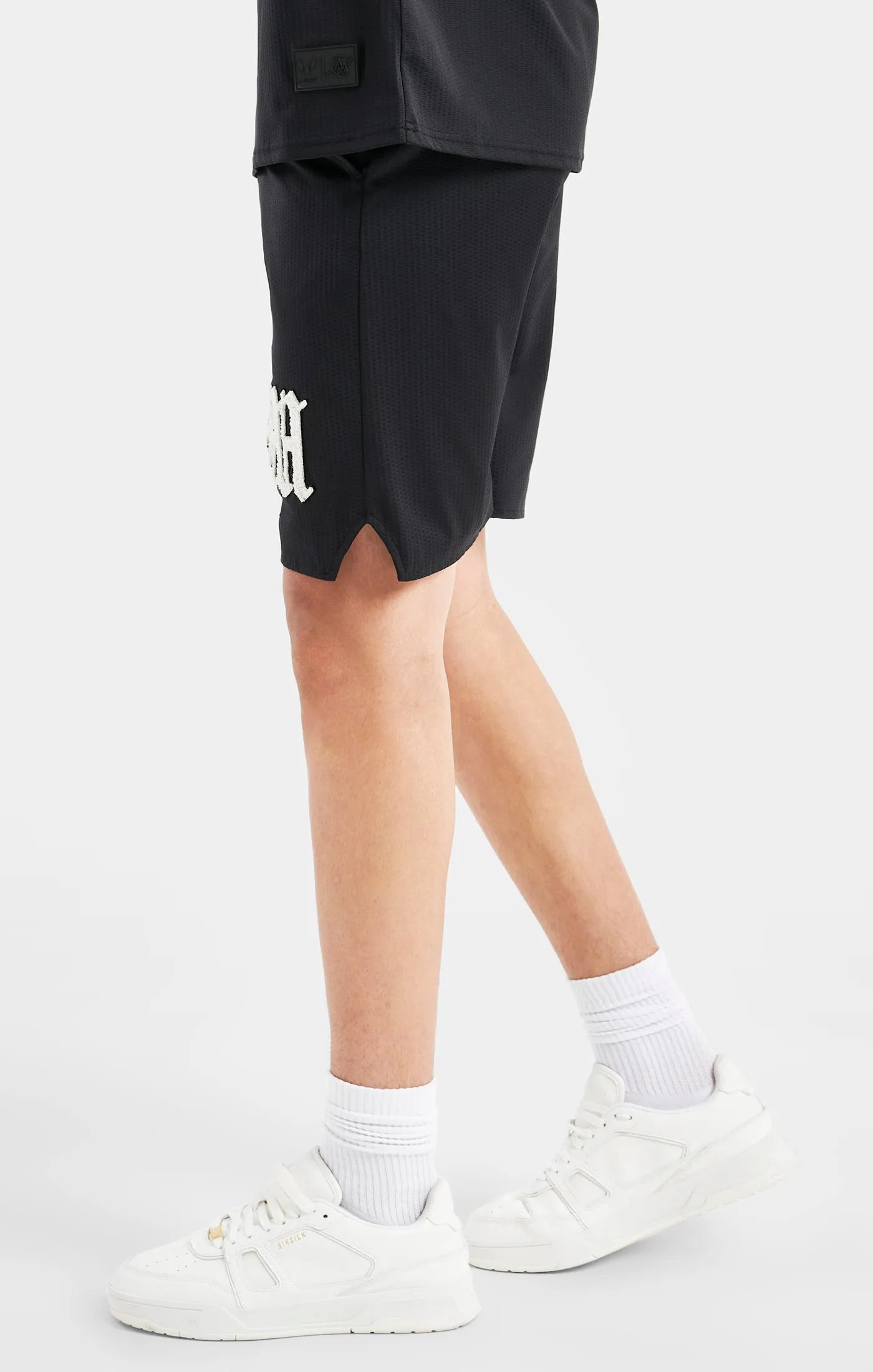 Messi x SikSilk Logo Loose Fit Shorts - Black sold by Siksilk product image thumbnail 2