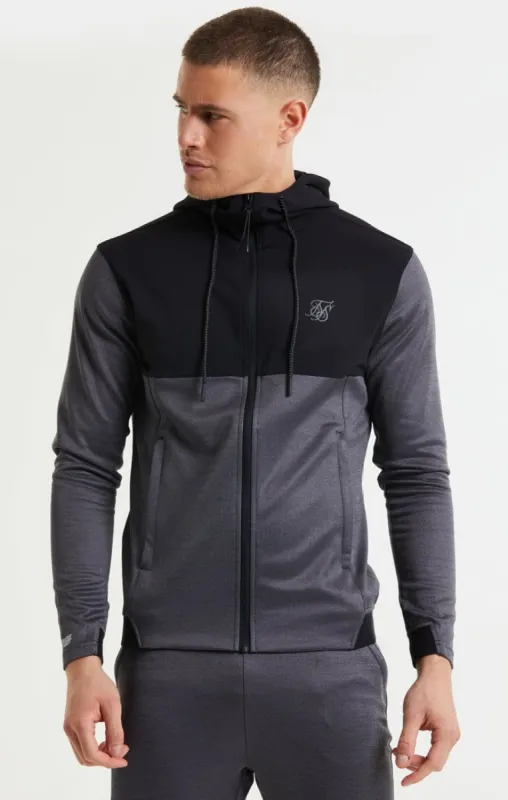 SikSilk Rapid FZ Hoodie - Charcoal Marl sold by Siksilk