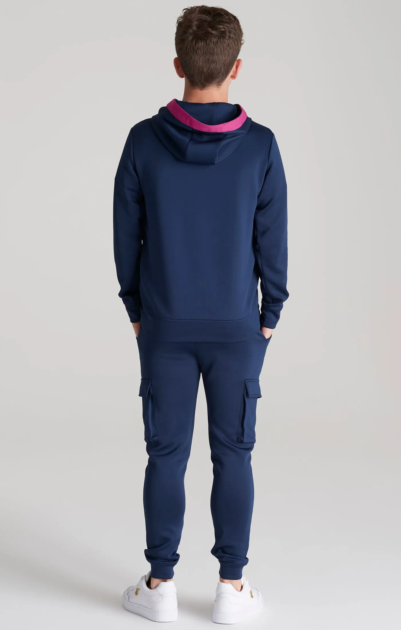 Boys Navy Cargo Jogger sold by Siksilk product image thumbnail 5