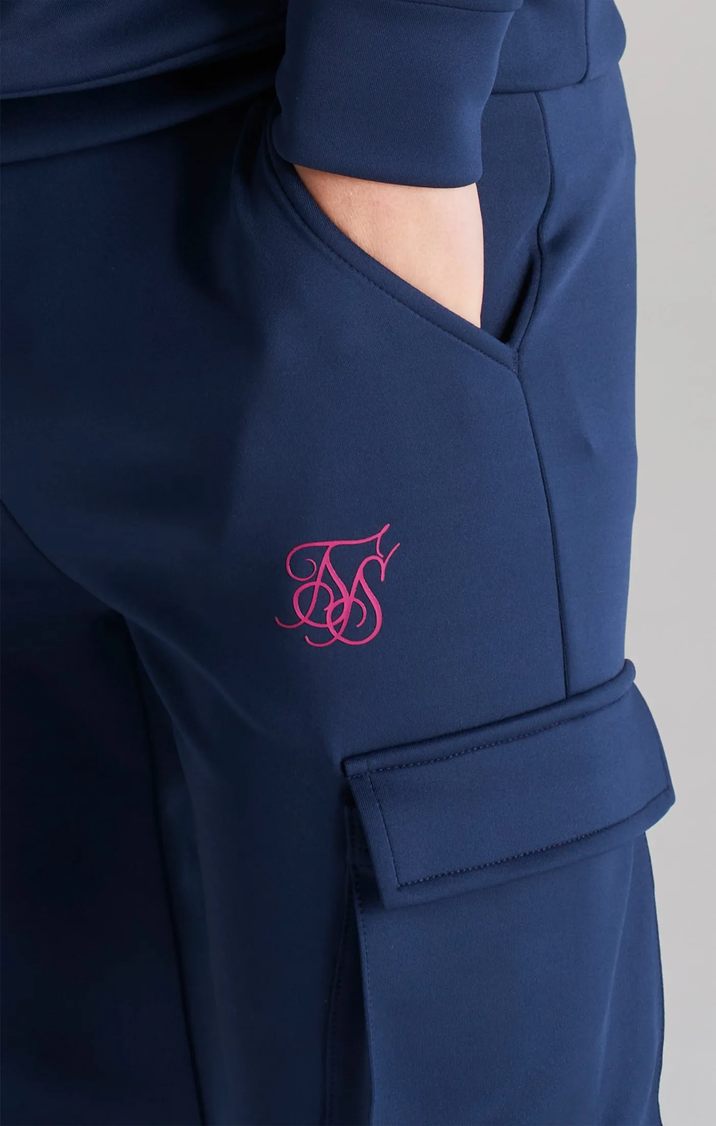 Boys Navy Cargo Jogger sold by Siksilk product image thumbnail 2