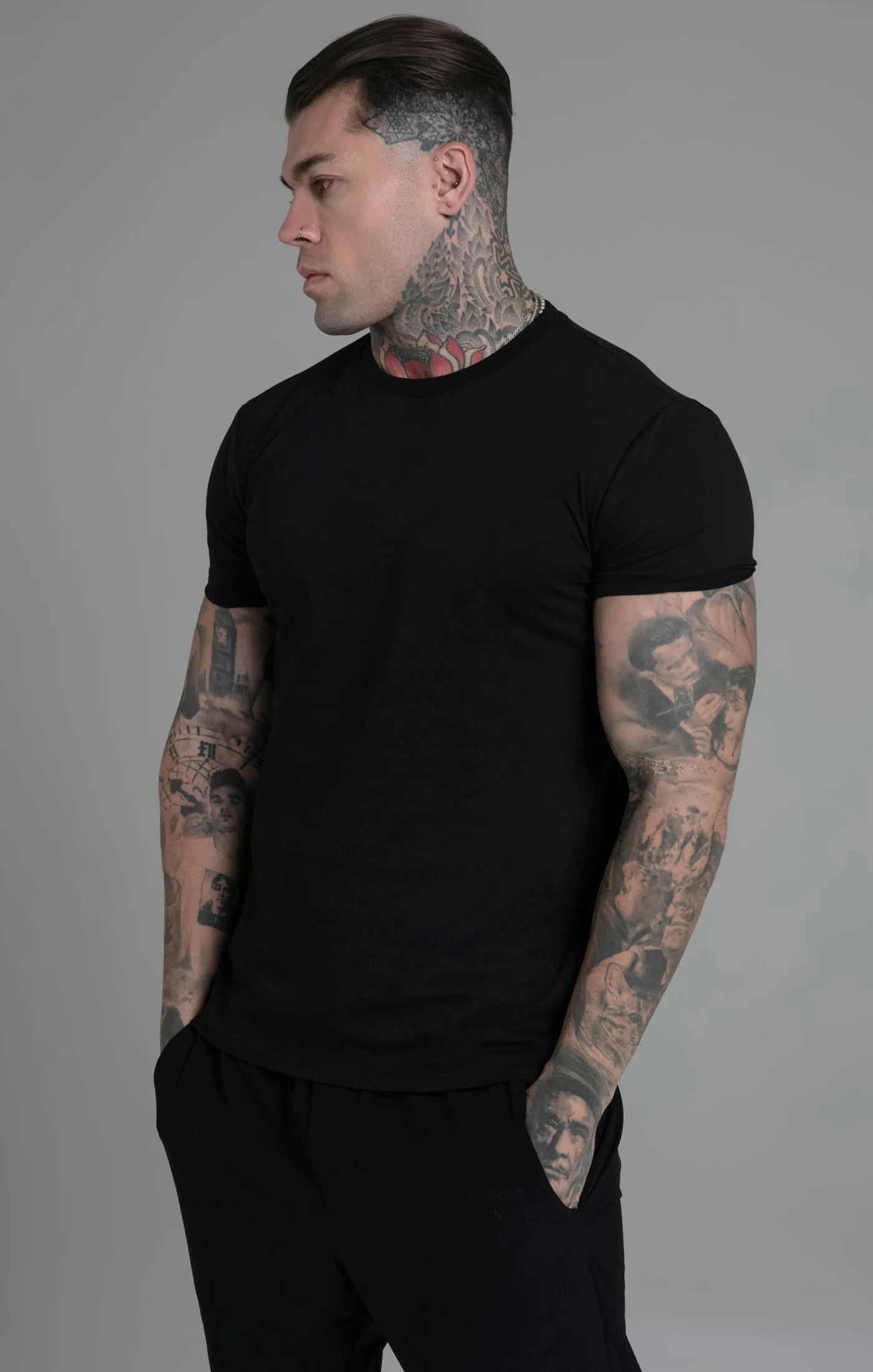 Black Pack of 3 T-Shirts sold by Siksilk product image thumbnail 2