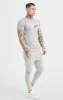 Grey Marl Sports Muscle Fit T-Shirt sold by Siksilk