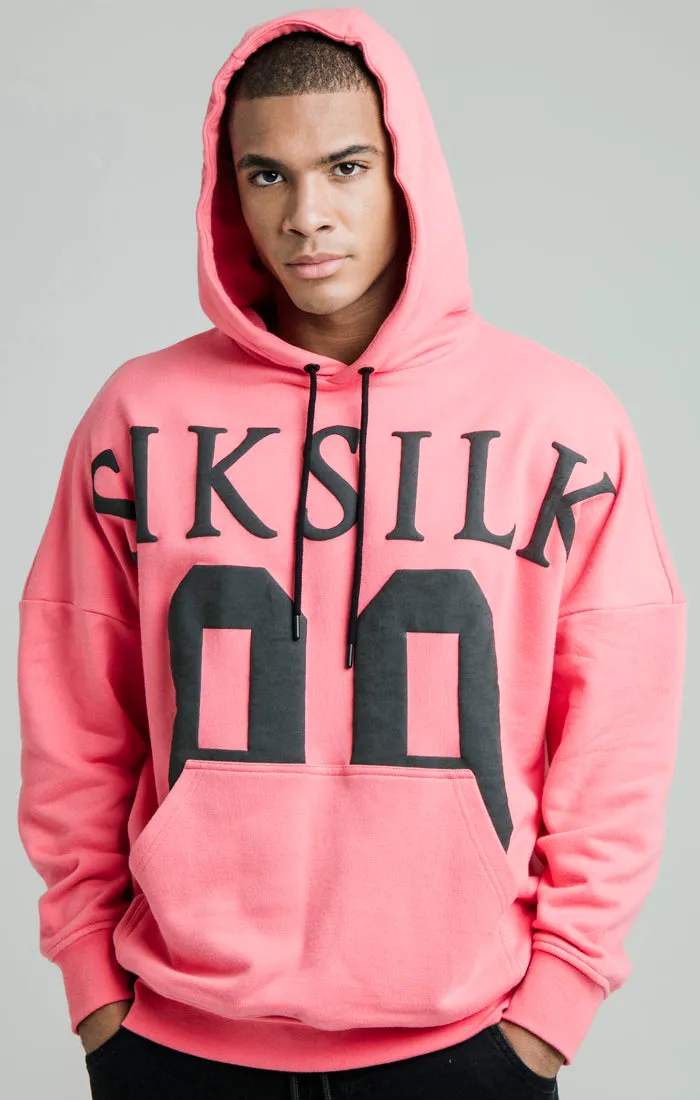 Pink Drop Shoulder Relaxed Fit Hoodie sold by Siksilk