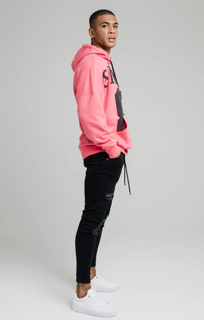 Pink Drop Shoulder Relaxed Fit Hoodie sold by Siksilk product image thumbnail 5