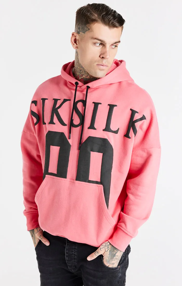 Pink Drop Shoulder Relaxed Fit Hoodie sold by Siksilk product image thumbnail 2