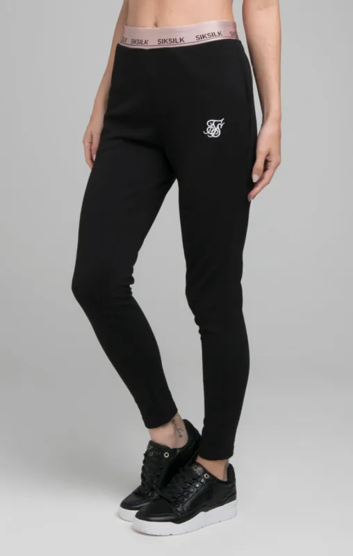 SikSilk Roseate Track Pants - Black sold by Siksilk