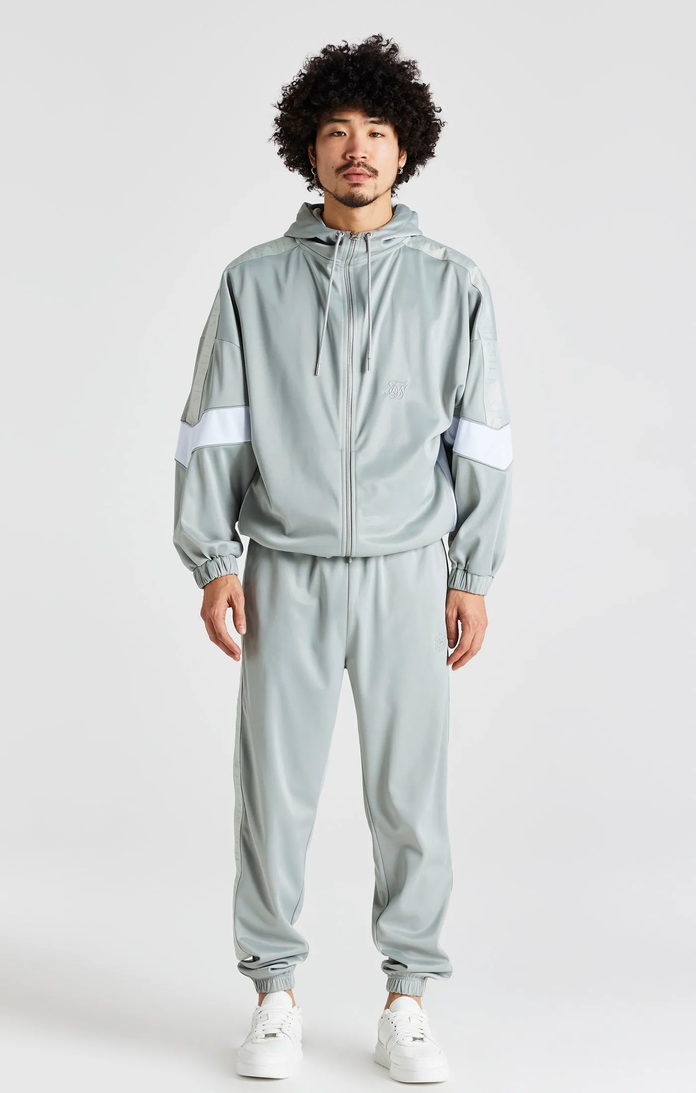 Grey Tape Thru Track Pant sold by Siksilk product image thumbnail 4