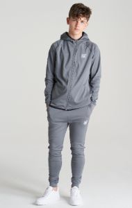 Boys Grey Zip Thru Hoodie sold by Siksilk