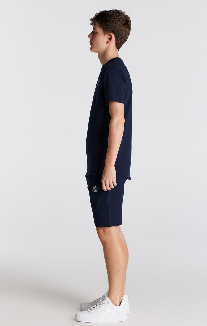 SikSilk Twin Set Tee & Shorts - Navy sold by Siksilk product image thumbnail 2