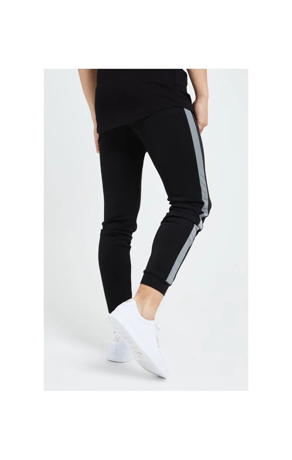 Illusive London Hybrid Joggers - Black & Grey sold by Siksilk product image thumbnail 3