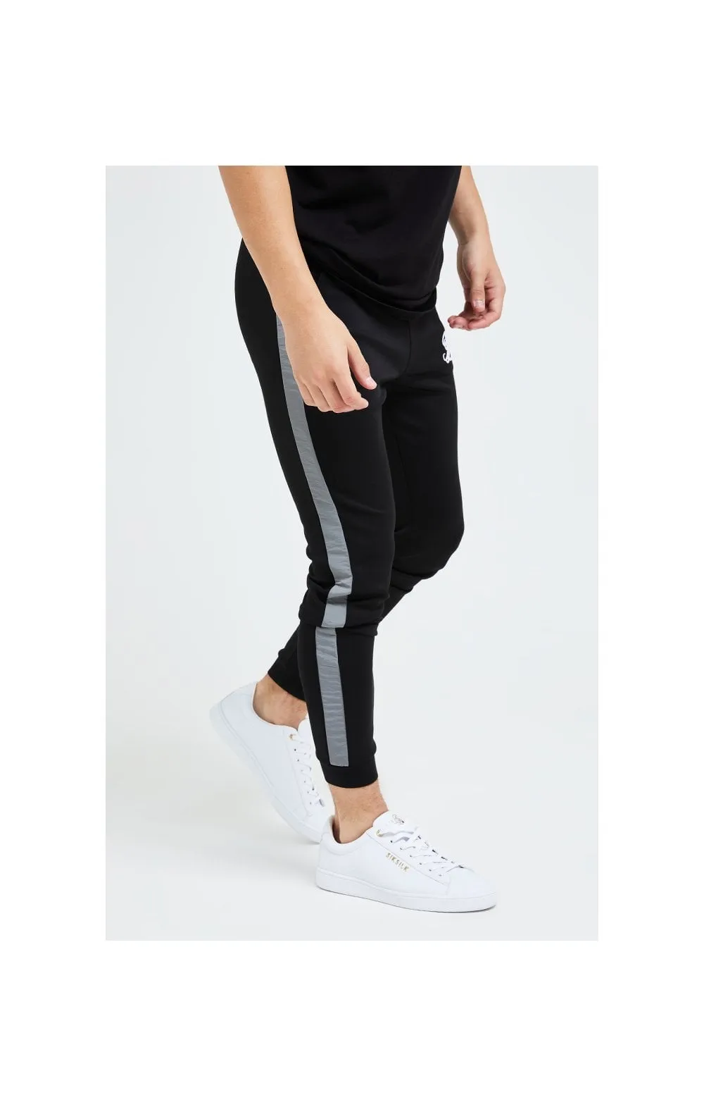 Illusive London Hybrid Joggers - Black & Grey sold by Siksilk product image thumbnail 4