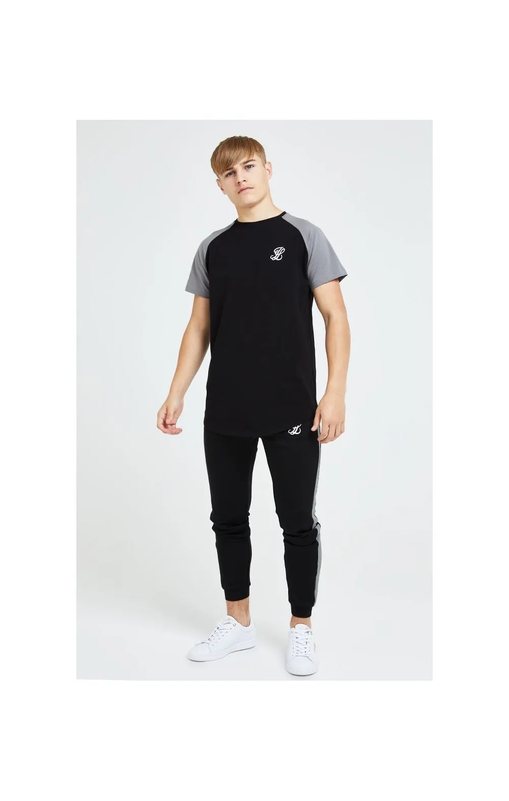 Illusive London Hybrid Joggers - Black & Grey sold by Siksilk product image thumbnail 5