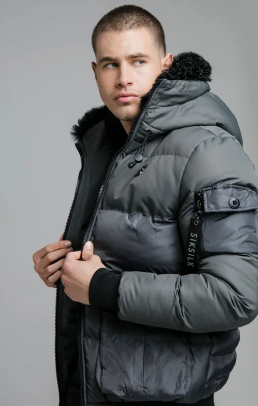 Grey Distance Jacket sold by Siksilk