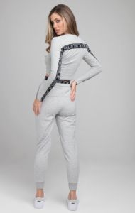 SikSilk Arc Tech Crop Tee - Grey Marl sold by Siksilk