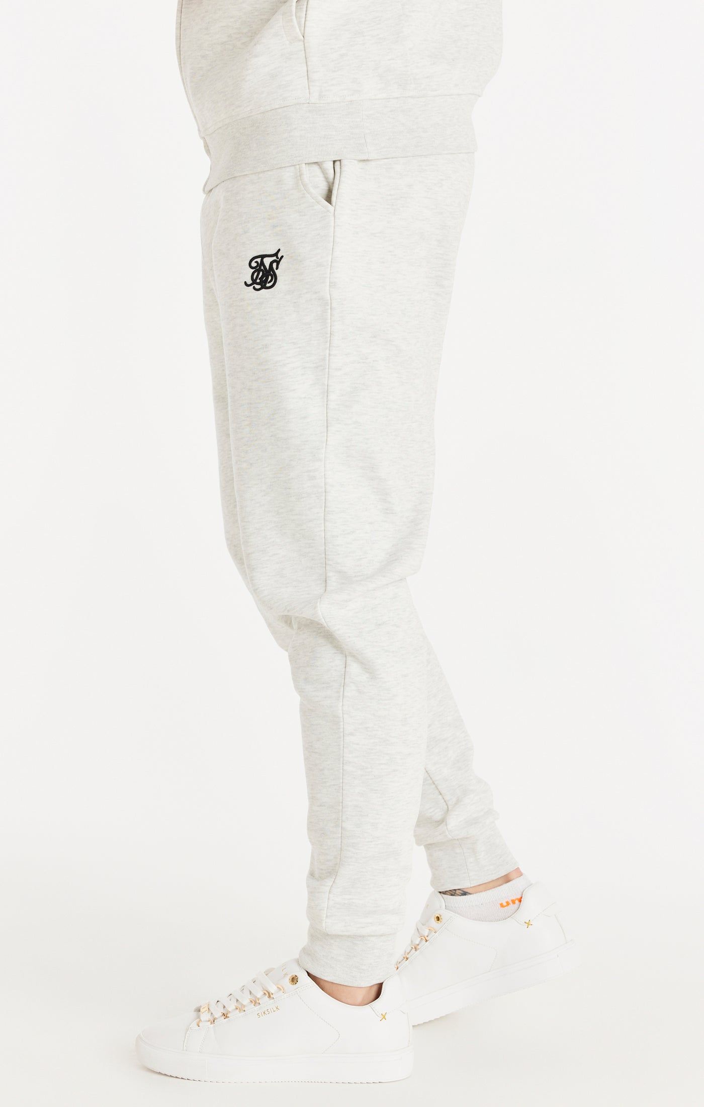 Snow Marl Essential Cuffed Jogger sold by Siksilk product image thumbnail 2