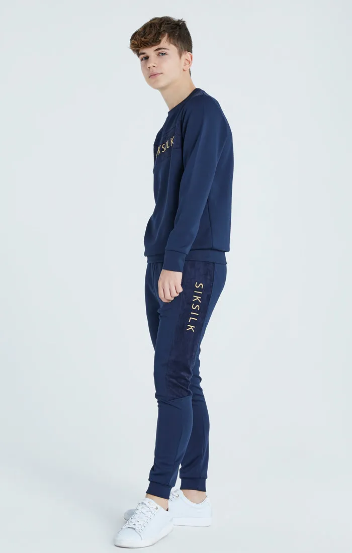 Boys Navy Mesh Sweatshirt sold by Siksilk product image thumbnail 5