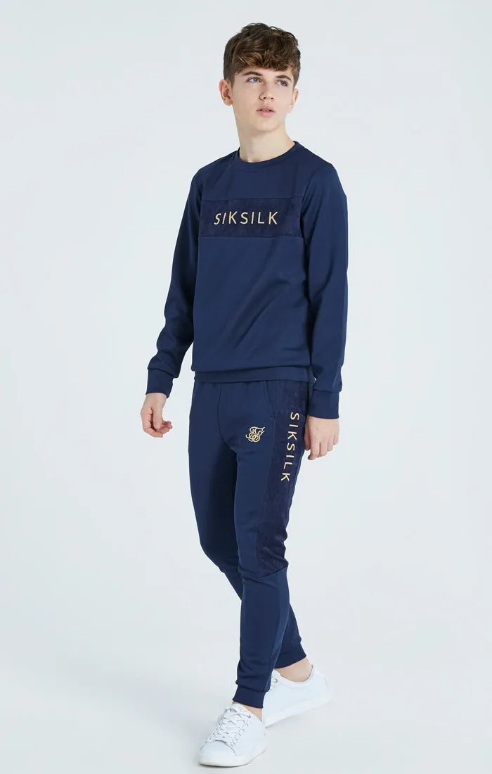 Boys Navy Mesh Sweatshirt sold by Siksilk product image thumbnail 4