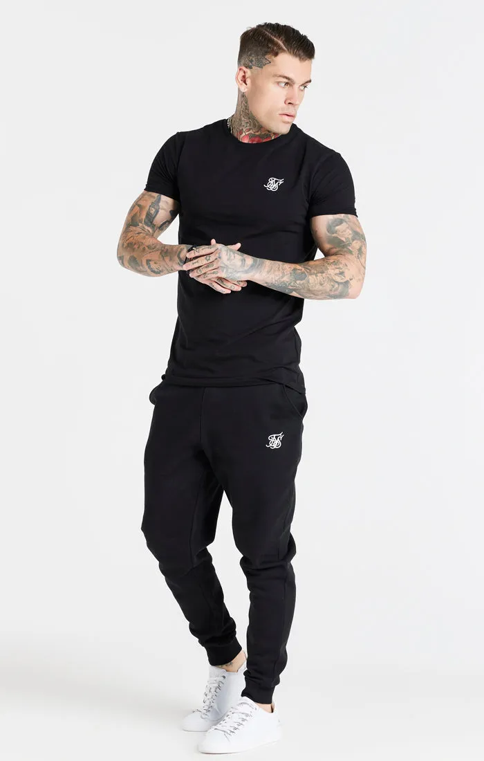 Black Essential Muscle Fit T-Shirt sold by Siksilk product image thumbnail 4