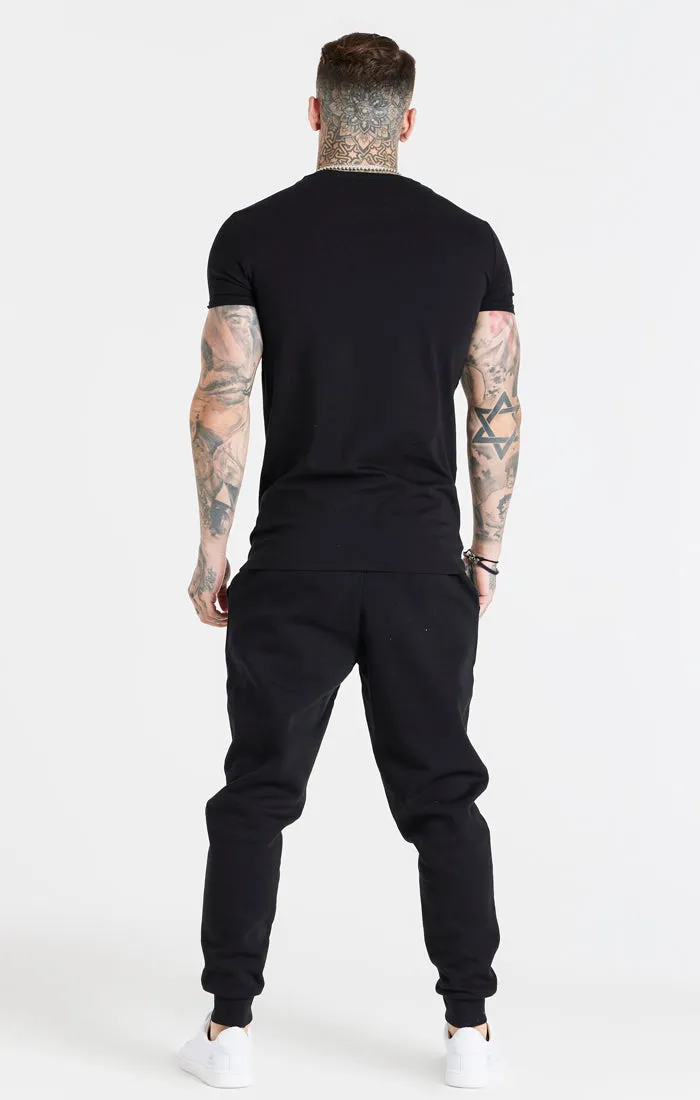Black Essential Muscle Fit T-Shirt sold by Siksilk product image thumbnail 5