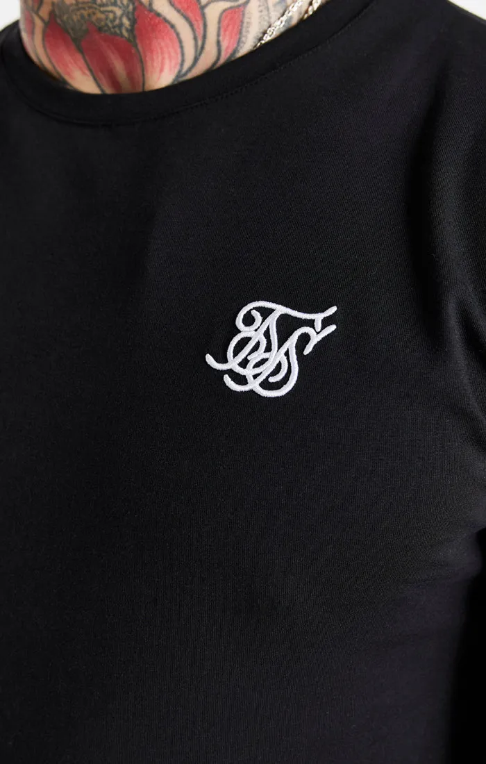 Black Essential Muscle Fit T-Shirt sold by Siksilk product image thumbnail 2