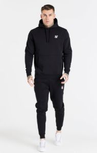Black Essential Overhead Hoodie sold by Siksilk