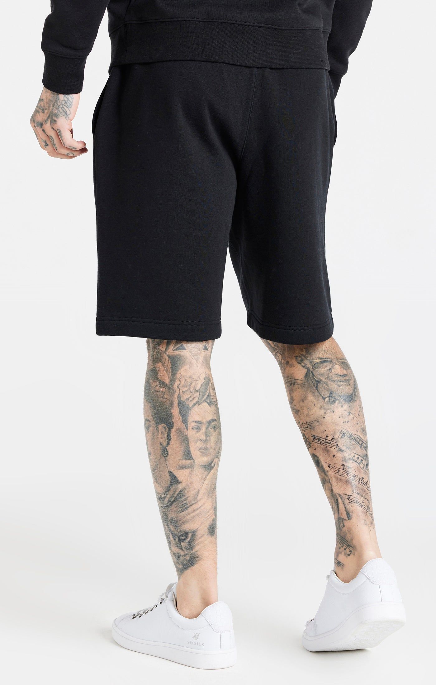 Black Essential Fleece Short sold by Siksilk product image thumbnail 4