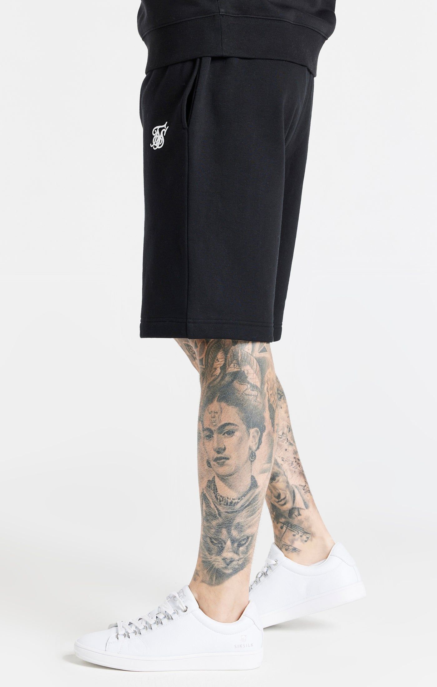 Black Essential Fleece Short sold by Siksilk product image thumbnail 2