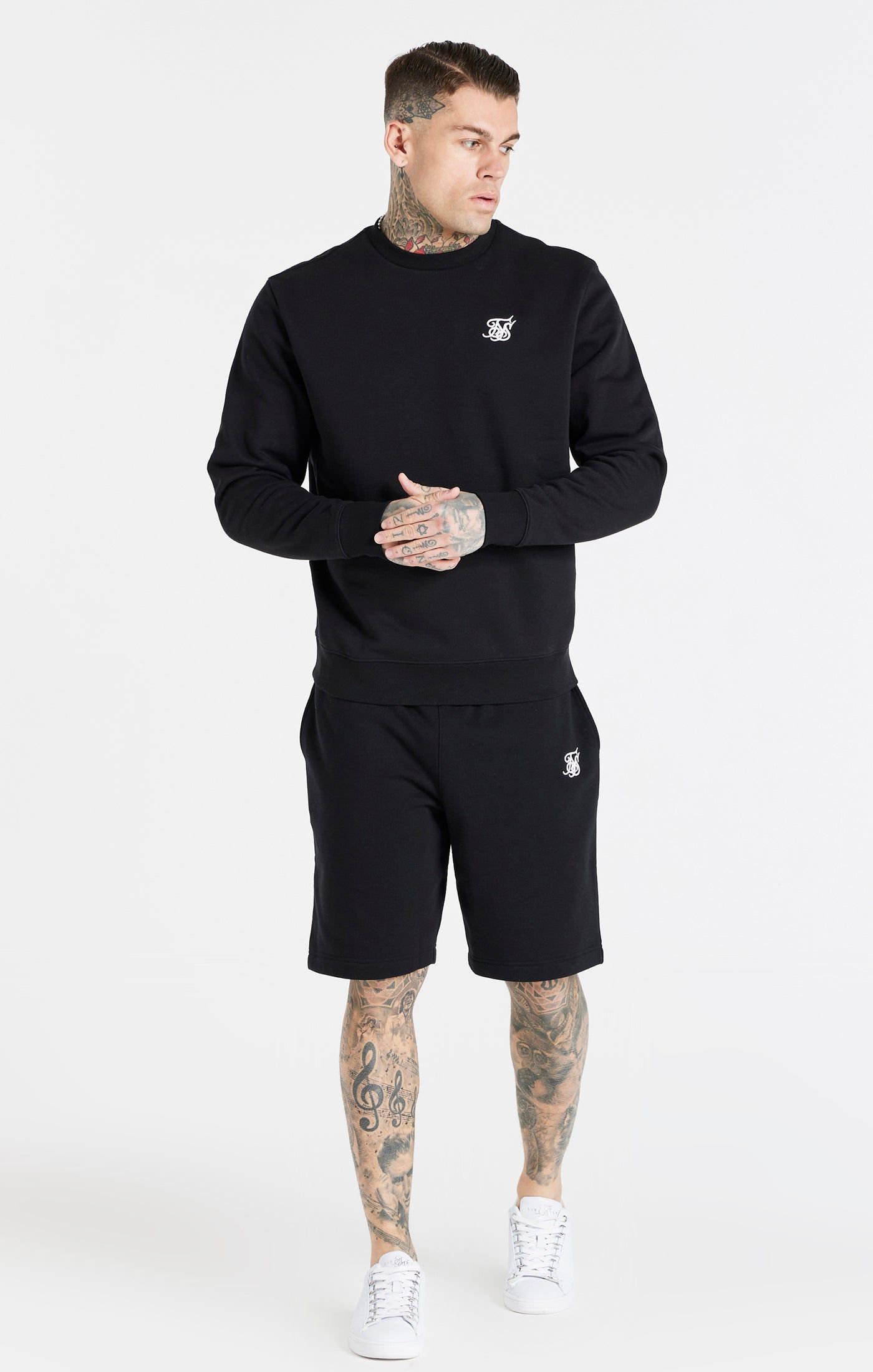 Black Essential Fleece Short sold by Siksilk product image thumbnail 3