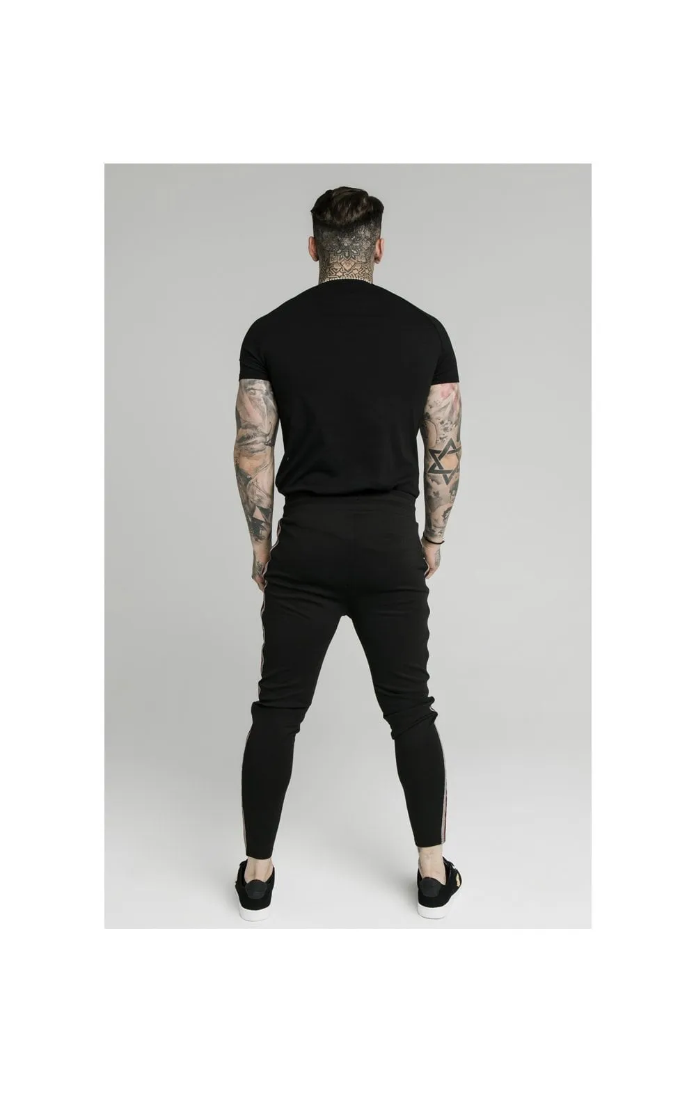 SikSilk S/S Raglan Gym Tee - Black sold by Siksilk product image thumbnail 4