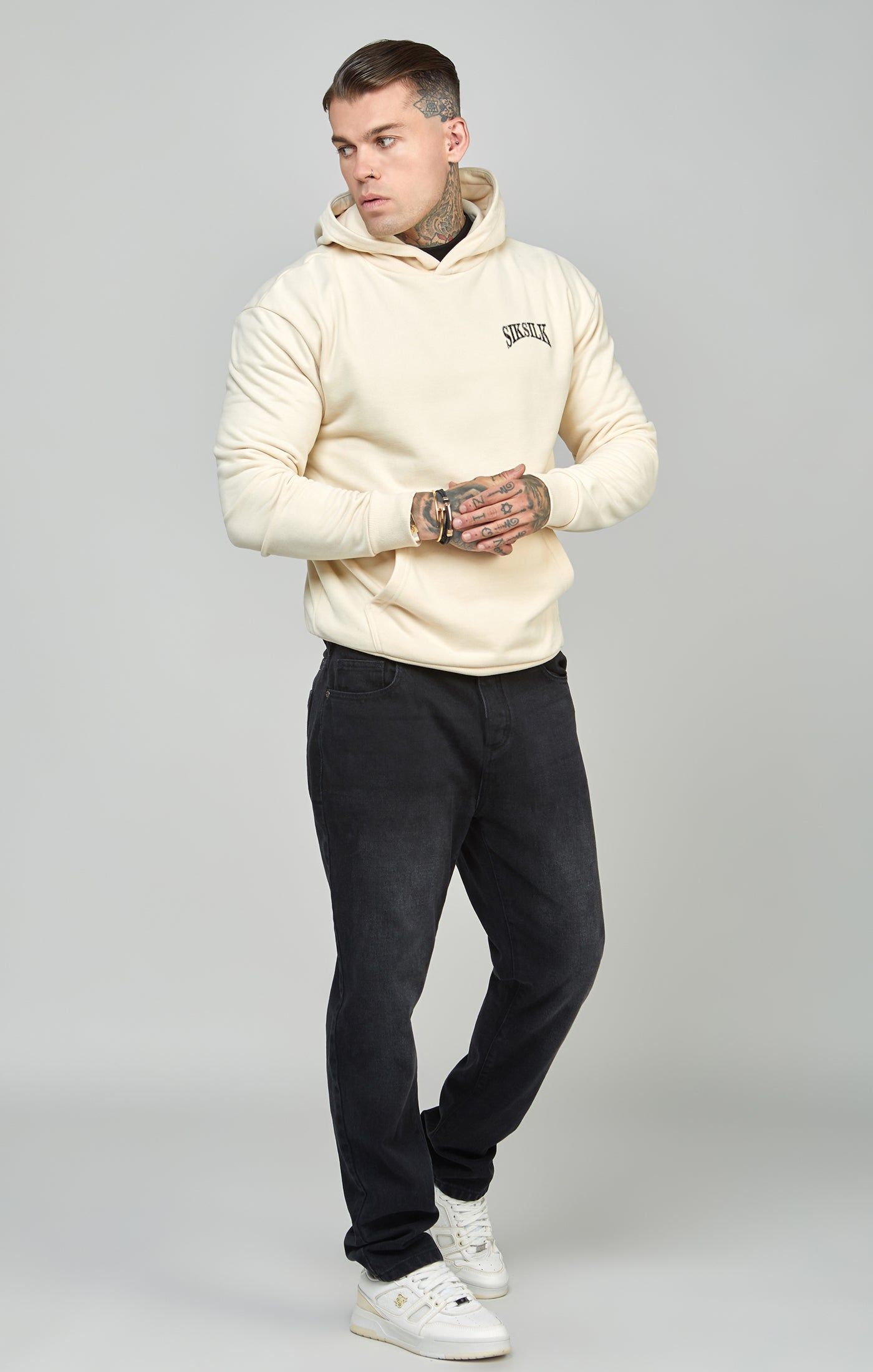 Oversized Crest Logo Hoodie sold by Siksilk product image thumbnail 3