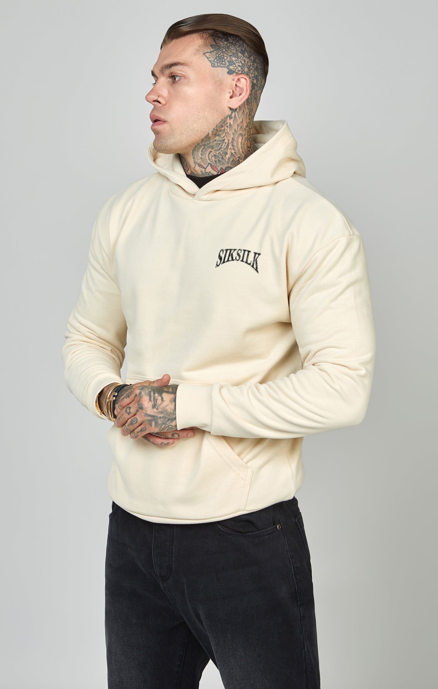 Oversized Crest Logo Hoodie sold by Siksilk product image thumbnail 4