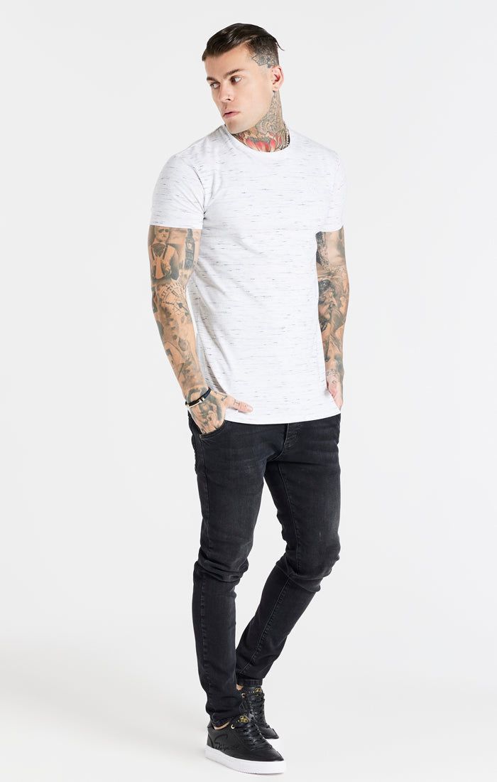White Muscle Fit T-Shirt sold by Siksilk product image thumbnail 4