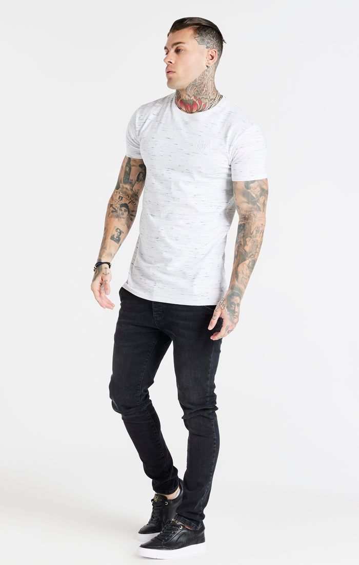 White Muscle Fit T-Shirt sold by Siksilk product image thumbnail 5