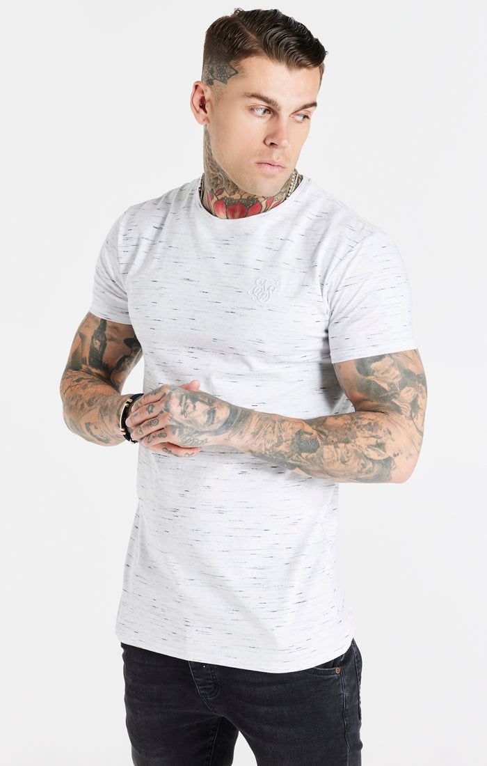 White Muscle Fit T-Shirt sold by Siksilk product image thumbnail 2