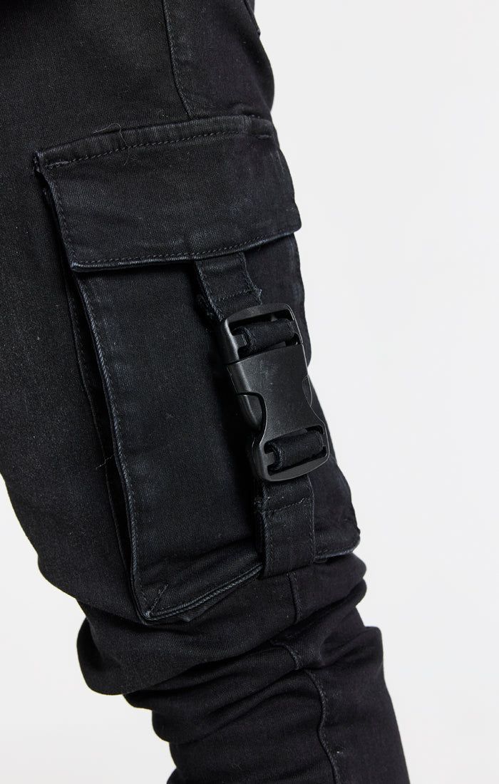 Black Cargo Skinny Jean sold by Siksilk product image thumbnail 6