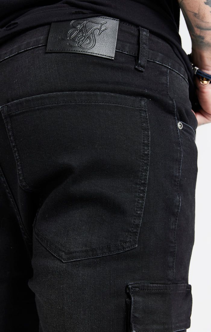 Black Cargo Skinny Jean sold by Siksilk product image thumbnail 7