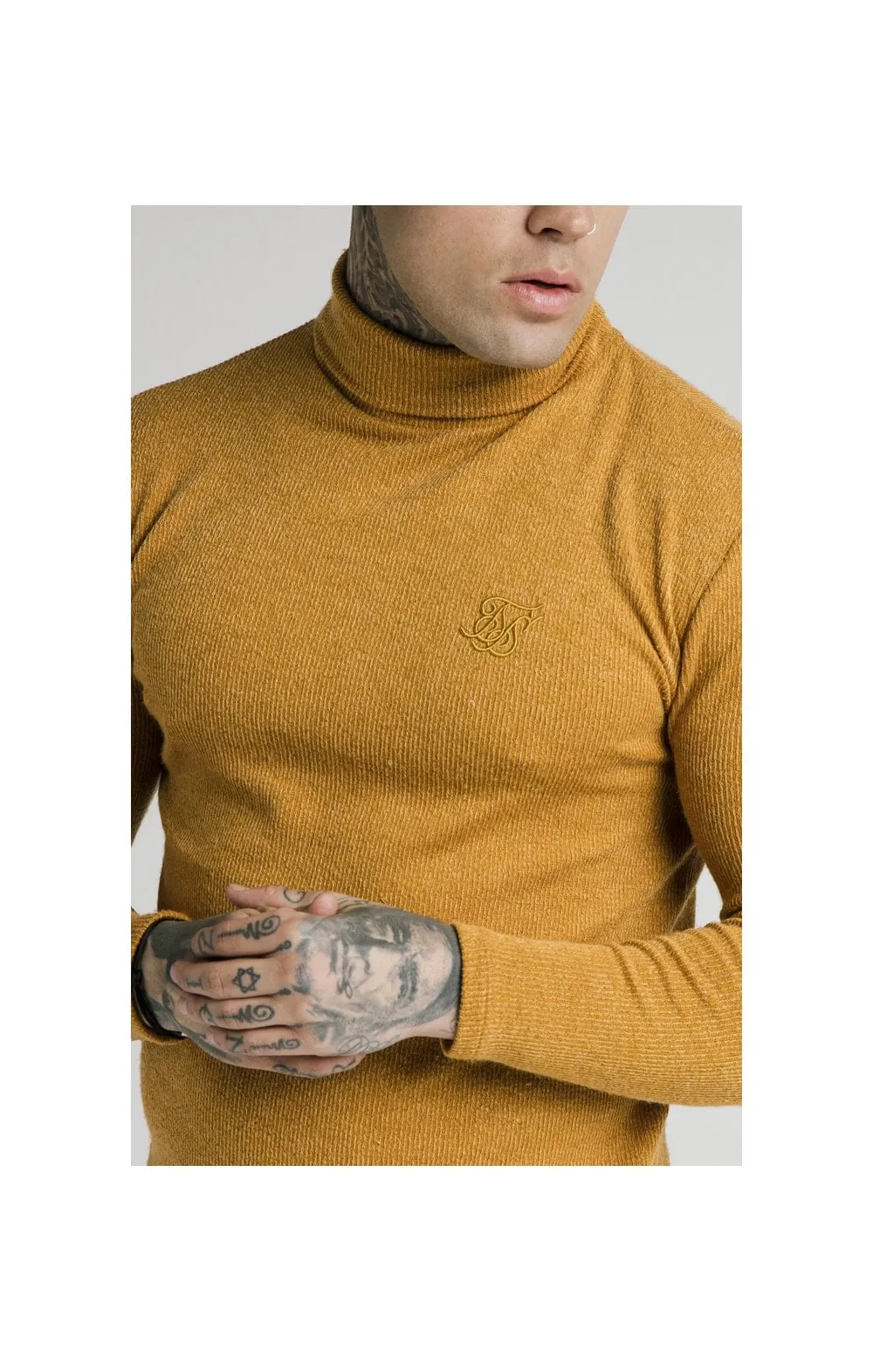 SikSilk Rib Turtle Neck - Yellow sold by Siksilk product image thumbnail 3
