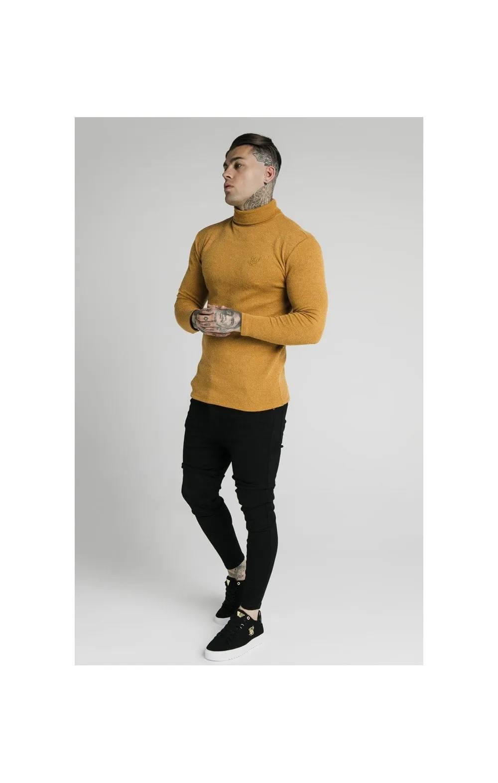 SikSilk Rib Turtle Neck - Yellow sold by Siksilk product image thumbnail 4